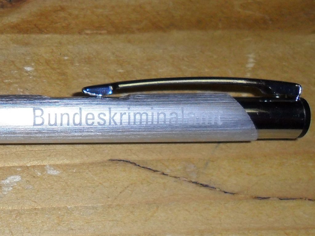 Metallkugelschreiber Bundeskriminalamt