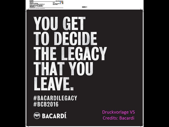 Tote bags „Bacardi Legacy 2017 @BCB 2016“
